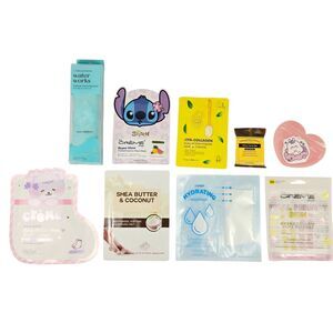 3 Face Masks, 2 Foot Masks, 24 Acne Patches, Makeup Removing Towel, Facial Soap